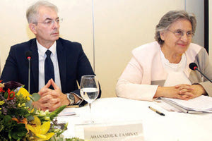 Ο προϊστάμενος της Εισαγγελίας Πρωτοδικών Ηρακλείου, κ. Αθανάσιος Γαλήνας, μαζί με την εισαγγελέα του Αρείου Πάγου, κ. Ξένη Δημητρίου