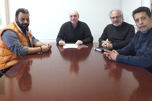 Τη σύμβαση υλοποίησης του έργου για το δίκτυο αποχέτευσης στη Βιάννο υπέγραψε ο δήμαρχος Βιάννου κ. Παύλος Μπαριτάκης