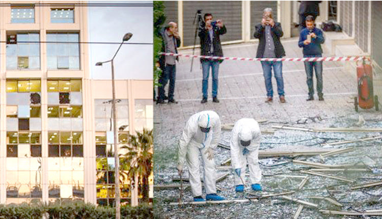 Ζημιές σε όλο το κτήριο του ΣΚΑΪ από τη βόμβα που τοποθέτησε άγνωστος 