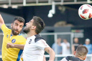 Φάση από τον αγώνα με τη Νίκη Βόλου