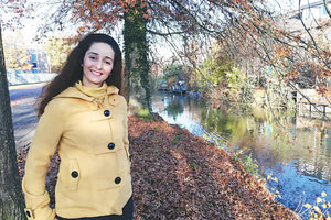 η καθηγήτρια Γαλλικών και Ελληνικών από το Ηράκλειο, κ. Σοφία Καρφή.