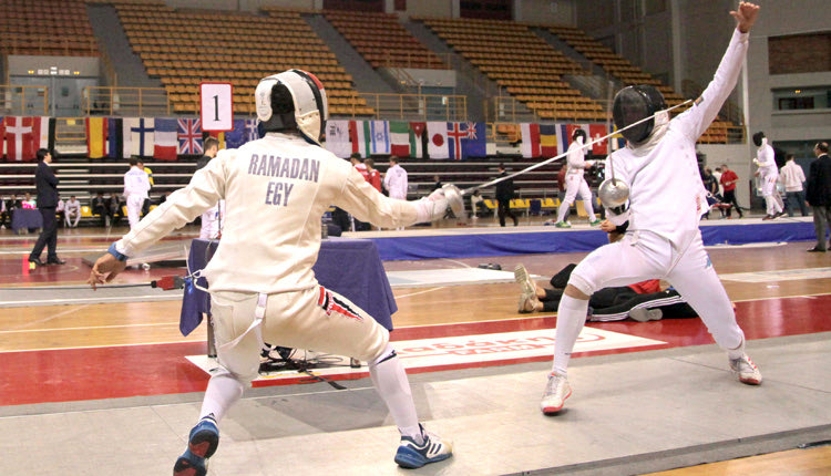 Στο παγκόσμιο κύπελλο ξιφασκίας νέων ανδρών που έγινε με επιτυχία στο Ηράκλειο