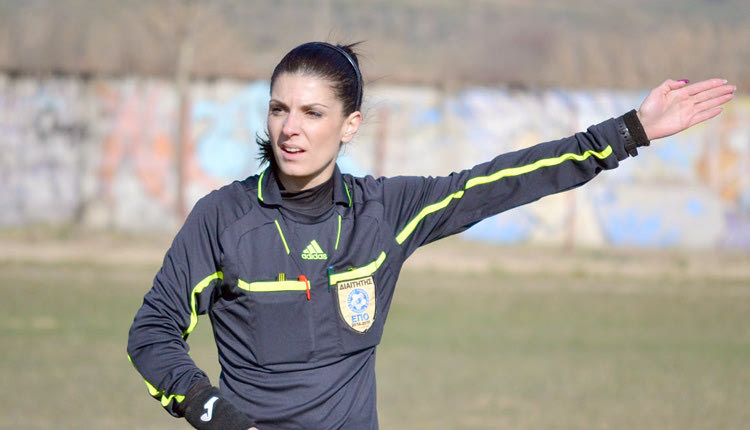 Η Ανδρομάχη Τσιοφλίκη Θα σφυρίξει το ντέρμπι του Πλατανιά με τον Ηρόδοτο στα Περιβόλια.