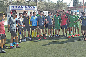 η πρώτη προπόνηση προεπιλογής για τη Μικτή Νέων ΕΠΣΗ, υπό τις οδηγίες του Γιάννη Χατζησεβαστού, παρουσία και του προπονητή των Παίδων Αντώνη Φραγκάκη