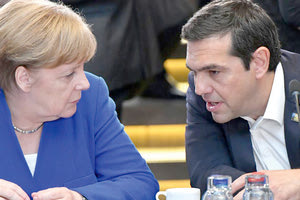 η Άνγκελα Μέρκελ με τον Αλέξη Τσίπρα