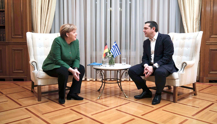 Σύντομη συνομιλία είχαν Άνγκελα Μέρκελ και Αλέξης Τσίπρας 