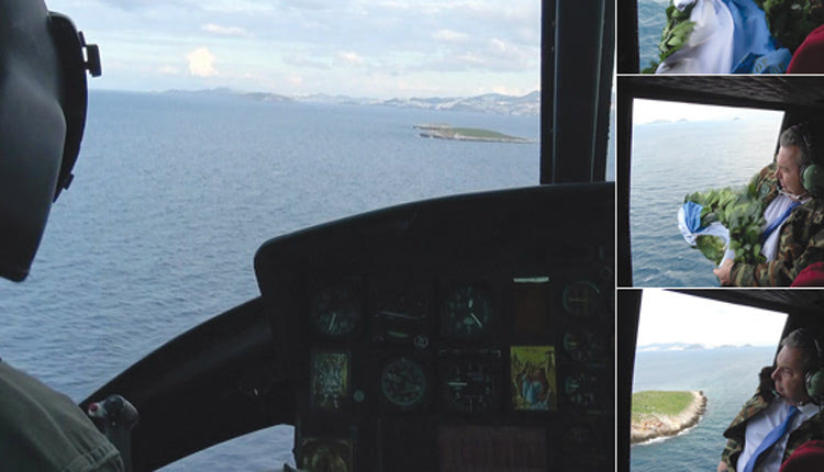  Με επίσκεψη στα Ίμια αποφάσισε να αποχαιρετήσει την κυβέρνηση και το Υπουργείο Εθνικής Άμυνας ο Πάνος