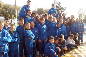 Η ομάδα του Ωρίωνα που συμμετείχε στους αγώνες