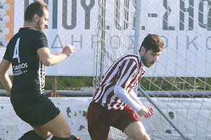 Ο Ρουμελιώτης πέτυχε το πρώτο γκολ της Μινωικής στη νίκη της επί του ΑΟΤ.