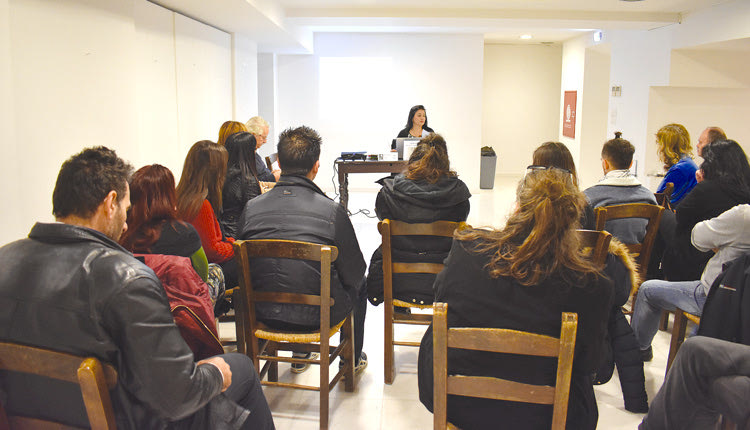 συνάντηση των μελών της «Λέσχης Ανάγνωσης έργων του Νίκου Καζαντζάκη» 