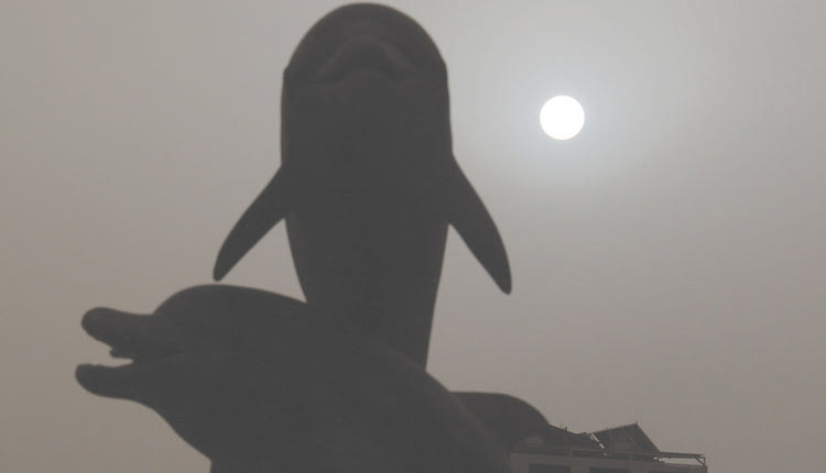 Μία απόκοσμη ατμόσφαιρα επικράτησε χθες στο Ηράκλειο