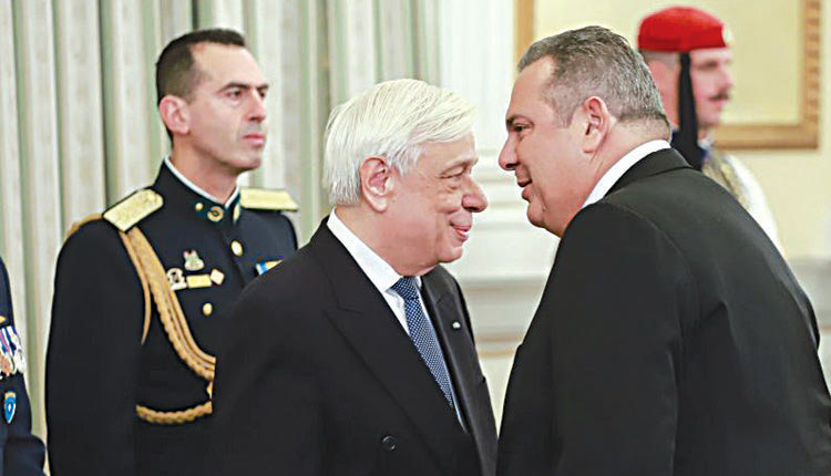 ο Πάνος Καμμένος στον Πρόεδρο της Δημοκρατίας