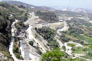 δρόμοw της Μεσσαράς στο ύψος του Πανασού