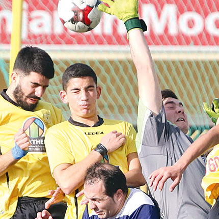 Εντυπωσιακή φάση από την ευρεία νίκη των Ν. Εργοτέλη επί του Ηρακλή Ν.