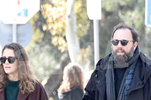 Ο Γ. Λάνθιμος με τη σύζυγό του