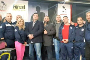 Μέλη του Gerontis Fighters που παρακολούθησαν το σεμινάριο κριτών-διαιτητών