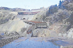 Φόβοι για νέες καθιζήσεις στον πολύπαθο δρόμο