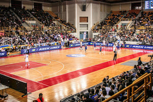 το κλειστό στα Δύο Αοράκια σε ματς της Εθνικής Μπάσκετ