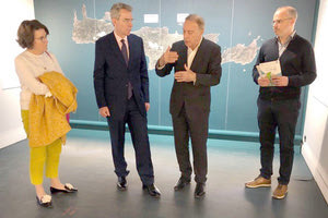 Ο κ. Payat στην έκθεση στο Κυκλαδικό Μουσείο