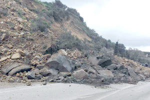 κατολίσθηση στον Σταλό