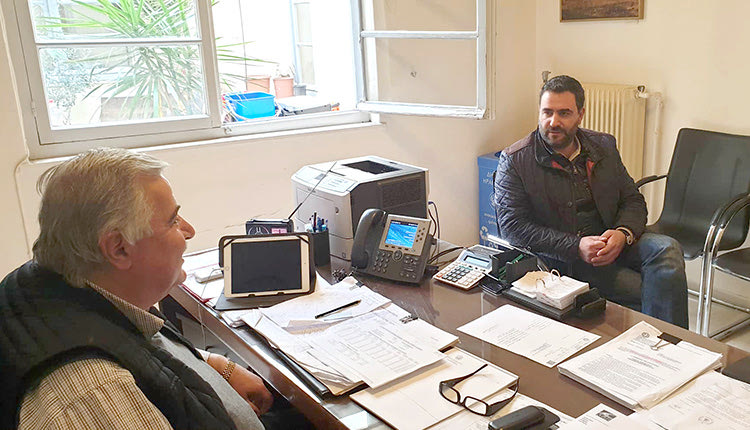 Συνάντηση με τον αντιδήμαρχο Οικονομικών Γιώργο Καραντινό είχε ο υποψήφιος δήμαρχος Ηρακλείου Γιώργος Σισαμάκης.