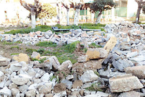 εργασίες αναβάθμισης του κεντρικού πάρκου επί της οδού Κανάρη στον Κατσαμπά