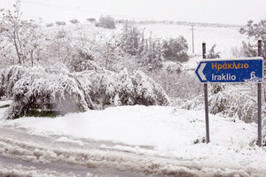 χιόνια και στα χαμηλά της Κρήτης