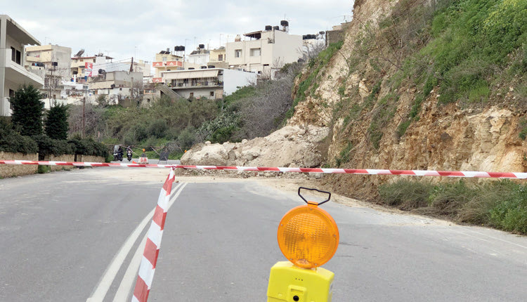 Η κατολίσθηση στον Κατσαμπά