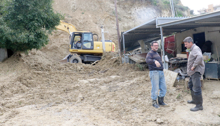 Προβλήματα κατολισθήσεων στην Ούλαφ Πάλμε