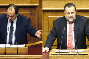 ο Βασίλης Κεγκέρογλου με τον Χρήστο Σπίρτζη