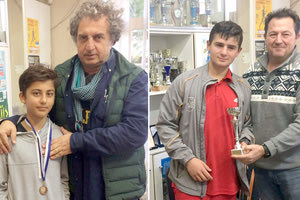 Ο πρόεδρος του “Ηράκλειο” βράβευσε τον Καρακώστα και ο κ. Μπόγρης βραβεύει τον Μπόγρη