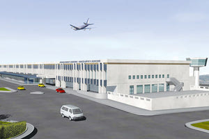 Στο υφιστάμενο διεθνές αεροδρόμιο Ηρακλείου «Νίκος Καζαντζάκης»