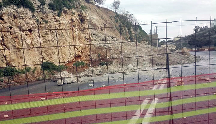κλειστός ο δρόμος στον Κατσαμπά