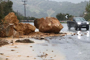 Στα δύο έχει κοπεί ο νομός Χανίων