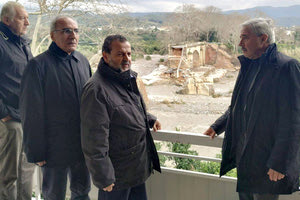 Κεγκέρογλου, Μανιάτης, Έξαρχος στις πληγείσες περιοχές των Χανίων