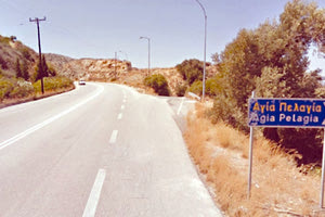 έργα για τους κόμβους Αγίας Πελαγίας.