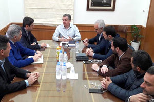 Mε τον περιφερειάρχη Κρήτης Σταύρο Αρναουτάκη συναντήθηκε ο γραμματέας της Νέας Δημοκρατίας Λευτέρης Αυγενάκης.