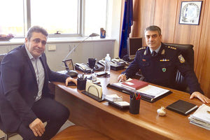 Ο Νίκος Ηγουμενίδης με τον Νίκο Σπυριδάκη