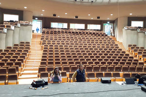 Μια αποκαλυπτική φωτογραφία της κεντρικής αίθουσας που είναι το «διαμάντι» του Πολιτιστικού Κέντρου