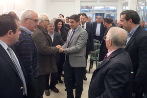 ο γραμματέας ΠΕ της ΝΔ-Βουλευτής Ηρακλείου κ. Λ. Αυγενάκης στην Επισκοπή Ηρακλείου