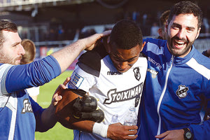 Ο Φελίπε Σόουζα Φερέιρα συνέδεσε το όνομα του με τα 1.100 γκολ του ΟΦΗ εντός έδρας στην μεγάλη κατηγορία