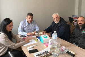 Με τους εκπροσώπους των νεφροπαθών ο Νίκος Ηγουμενίδης