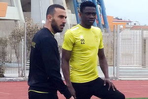 Κοιλιάρας και Μπαχανάκ στη χθεσινή προπόνηση του Εργοτέλη