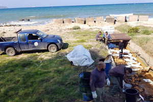 Αμέσως το ΚΛΗ και ο Δήμος Μαλεβιζίου έθεσαν σε εφαρμογή το σχέδιο έκτακτης ανάγκης για την αποφυγή ρύπανσης του περιβάλλοντος