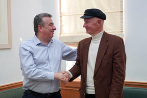 ο Περιφερειάρχης Κρήτης Σταύρος Αρναουτάκης και ο πρόεδρος του ΕΦΕΤ Πολυχρόνης Πολυχρονίου.