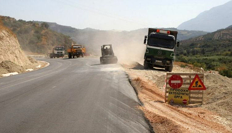 Τo έργο της διαμόρφωσης του δρόμου της Μεσσαράς