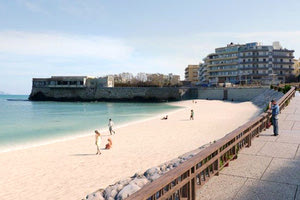 Μακέτα έργου της διαμόρφωσης σε πλαζ του κόλπου του Δερματά