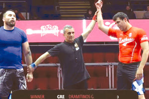 O Γιώργος Δραμιτινός στο Ευρωπαϊκό πρωτάθλημα grappling (ελεύθερη πάλη) που έγινε στο Βουκουρέστι