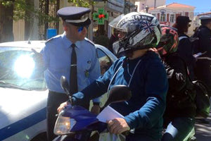 έλεγχοι τροχαίας κράνος