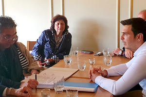 Ο υποψήφιος περιφερειάρχης Κρήτης Αλέξανδρος Μαρκογιαννάκης επισκέφθηκε τον πρόεδρο του «Ηράκλειο» ΟΑΑ κ. Δελάκη